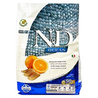 Farmina 法米納 全齡貓 天然海洋系列乾飼料, 鯡魚甜橙, 5000g, 1袋