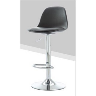 Mr.Dining 高腳椅 吧台椅 升降旋轉中島椅，簡約設計餐椅辦公椅, 黑色銀桿單張, 1個