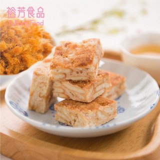 裕芳食品 肉鬆雪花餅 鹹甜酥脆獨立包裝，辦公室休閒零食首選, 1個