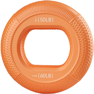 70磅/80磅雙重阻力握力訓練器，食品級矽膠材質，防滑紋理設計，專業健身人士適用, 橘色, 1個