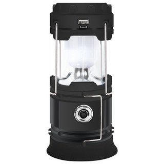 太陽能露營燈 拉伸式帳篷燈 LED手電筒 戶外照明燈 野營燈, 黑色, 1個