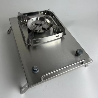 IGT 爐竈具 戶外露營 猛火爐 便攜式 瓦斯爐 7500瓦 單元爐 桌上爐, 銀色, 1個