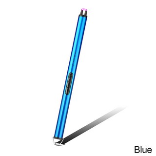 연료 주유 전기 라이터 주방 라이터 USB 전기 스토브 방풍 점화기 LED 주변 장치 Flameless 촛불 특이한, 05 파란, 1개