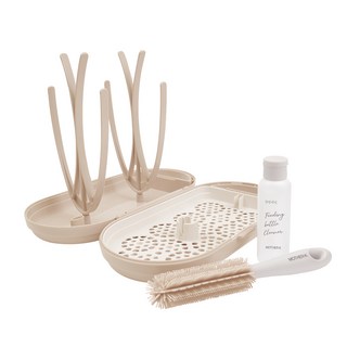 마더케이 휴대용 젖병 건조대 세트, 크림 X 1개