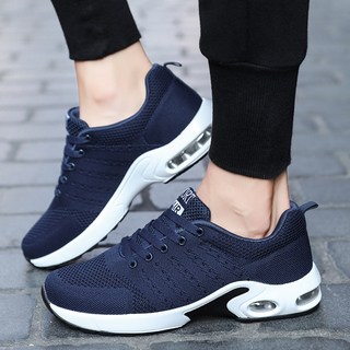 남성용 플라이니트 사계절 경량 편안한 통기성 스포츠화