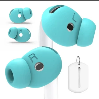 AirPods 4용 이어팁 4세대 안티 슬립 이어버드 실리콘 무선 블루투스 이어폰 경량 슬림 핏, 03 1 Pair blue