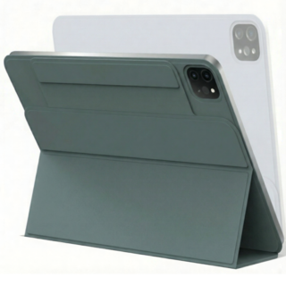 모키보 프리앵글 각도조절이 되는 아이패드 케이스 거치대 커버 에어 미니 프로 호환 펜슬수납 마그네틱 - 슬림, 그레이 그린, 1개