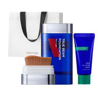 [쇼핑백증정] 듀이셀 옴므 트루빔 스틱&브러쉬 파운데이션 SPF50+ PA++++ 24시간 지속, 1개