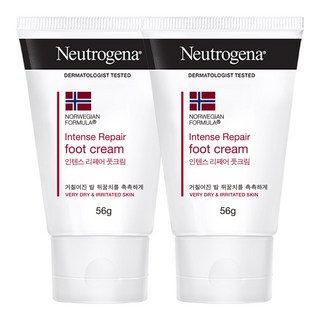 뉴트로지나 인텐스 리페어 풋크림, 1개입, 2개, 56g