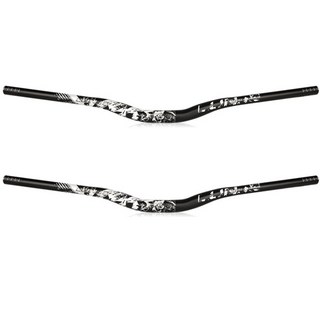 킹콩 MTB 자전거 785mm 핸들바 라이져바, 2개, 화이트