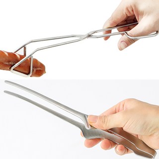 1+1 스텐 집게 주방 요리 핀셋 2p, 슬림집게+삼각집게, 2개