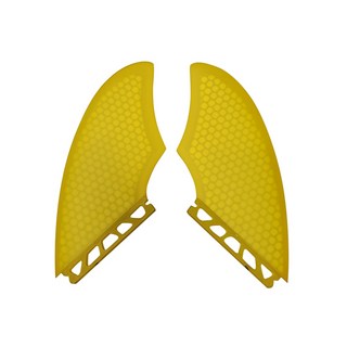UPSURF FUTURE FINS 트윈 핀 허니컴 서핑 핀 카약 액세서리 서핑 보드 Quilhas 용골 중앙 용골 사이드, 2개, [06] FK 2pcs side fin YE