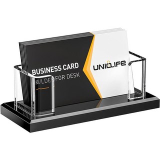 透明亞克力卡片收納盒商務大容量裝放名片盒子卡片收納盒儲物盒飾品盒卡牌收納盒名片盒卡片盒小方盒防塵收納, 1個