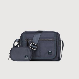 【VOVA】義大利沃汎 守護者系列小型橫式斜背包 輕巧耐用 多隔層收納 簡約時尚, 藍色