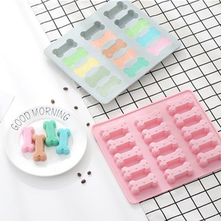 실리콘몰드 강아지 간식만들기 간식틀 뼈다귀 15구, 1개, 그레이