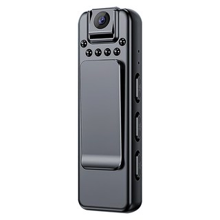 mrobo微型攝影機 1080P高清夜視 迷你錄影機 隨身蒐證器材 循環錄影, 黑色-128G版本, D6-128GB