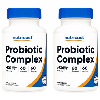뉴트리코스트 프로바이오틱스 컴플렉스 500억 CFU 60캡슐 2개, 60정