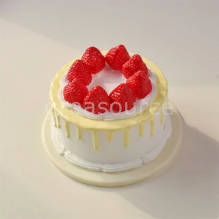 호환 디저트 모형 소품 모형 디자인 모형 색상 케이크 가게 장식 배경 베이킹 매니아 선물, 01 6inch, 04 C