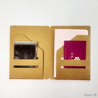 종이지갑 크래프트 현금 카드키 카드 종이 포켓 홀더