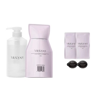 Melopet洗髮精，深層清潔，滋養髮根，柔順亮麗，頭皮舒緩，秀髮光澤, 1個, 400ml