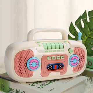 兒童收音機玩具 音樂故事機 聲光故事機 兒童唐詩歌曲機, 收音機玩具-象牙白
