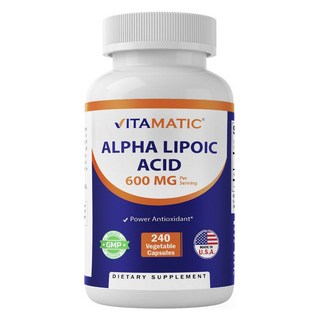 Vitamatic 硫辛酸 600 毫克植物膠囊, 1個, 240顆