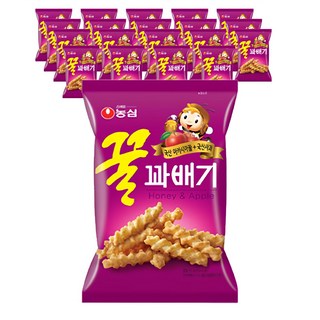 NONGSHIM 農心 Honey Twist snack 蜂蜜蘋果風味麻花捲餅乾, 90g, 20包