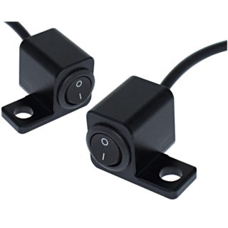 오토바이 1단 방수 스위치 백미러 핸들 온오프 똑딱이 배달대행 비상등 라이트 안개등 LED, 우측, 1개