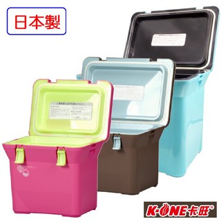 台灣黑熊 K-one 卡旺 LIVEWELL 日本製冰桶 冰箱 保冷箱 保溫箱 (7L、15L、28L、37L), 28L (限用郵政),Tiffany藍, Tiffany藍
