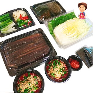 포항 구룡포 과메기 야채세트 해초세트 건조 오징어 아이스박스 안전배송, 40쪽 야채해초세트 (모든구성포함), 1개