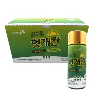 영진약품 헛개칸 약국 음료 드링크, 10개, 100ml