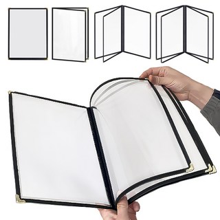 베러워커스 업소용 메뉴판 a4 책자 케이스, 2쪽 4면, 투명, 1개