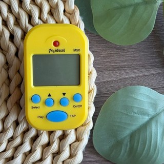 老羊樂器店 Meideal M50 迷你夾式節拍器 節奏機 節奏器, 黃色, 1個