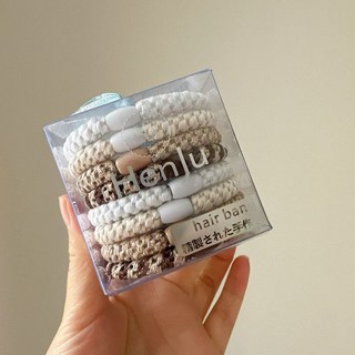 高彈性編織髮圈 不扯髮 無接縫 綁頭髮造型