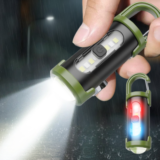 Eclairex 방수 열쇠 고리 미니 손전등 독일 미니 초강력 후레쉬, 1개, 녹색