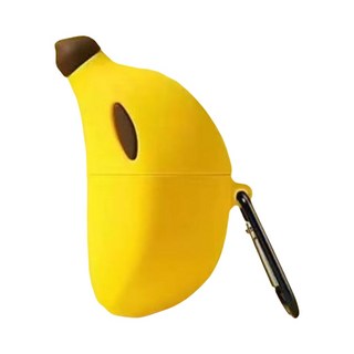 Ins AirPods 保護套 藍牙耳機套 矽膠防摔保護 創意禮物, 1個, 黃色, AirPods Pro/Pro 2