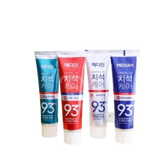 Median 93% 強效護理牙膏 120g 韓國牙膏 牙周護理 強效淨白 去垢, 1個, 綠瓶-牙周護理【120g】