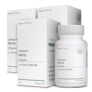 건강상회 국내산 고함량 L 아르기닌 영양제, 60정, 3개, 60정