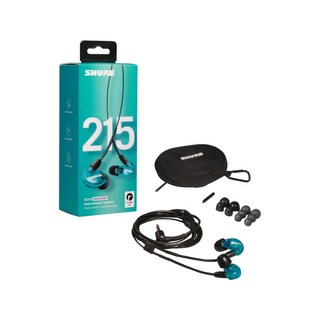 SHURE SE215 監聽耳機 隔音 入耳式耳機, 藍色