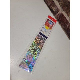桃園東區釣具 餌木仿魚皮銀色貼紙，擬真反光，提升誘魚率，簡易黏貼，適用各種釣場, 1個