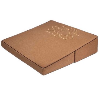 사각 절 방석 명상방석 108배 한정식 두꺼운 매트, 1개, 갈색 - 60 x 60cm