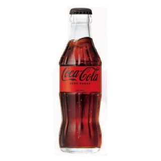 Coca Cola可口可樂 芬達/可口可樂/雪碧/可口可樂Zero 玻璃瓶系列 200ml, 1個, 可口可樂Zero