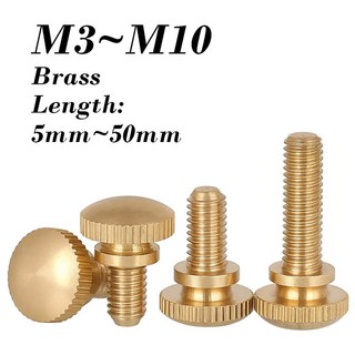 황동 하이 스텝 M4 2/5 M8 널링 M3 M5 M10 M6 개 나사 트위스트 컴퓨터 섀시 구리 볼트, M10 20mm 2Pcs, 14mm