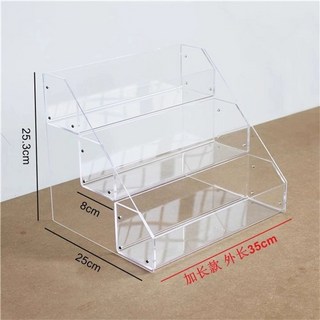 수납 아크릴 진열대 다층 선반 렉 투명 디스플레이 화장품 정리 화장대 깔끔, 10. 새롭게 확장된 3겹 외부 길이 35cm, 1개