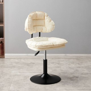 딜러 의자 회전 와인 당구장 카지노 와인바 카페 업소용 메모 바스툴 물결 높이조절 철제, 오프화이트 라운드플레이트