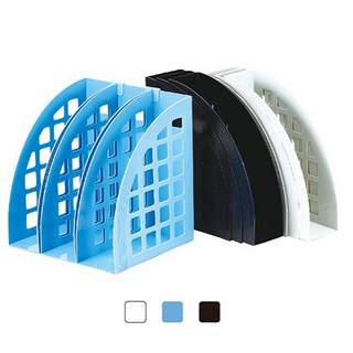 ABEL 力大 63610 三合一雜誌盒組，辦公室桌面文件收納整理架，多功能雜誌架, 配色, 1個