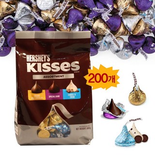 키세스 허쉬 초콜릿 다크 + 밀크 + 쿠키앤크림, 900g, 1개