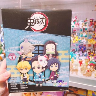 [wenwens] 現貨 鬼滅之刃 炭治郎 彌豆子 鬼滅之任 公仔 鬼滅 盒玩 動漫 盲盒, 1個, 一中盒12入