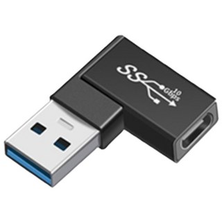 鋁合金 Type-c to USB 轉接頭 USB-A USB-C USB3.0 USB3.2 轉接器, 黑色, 1個, 3cm