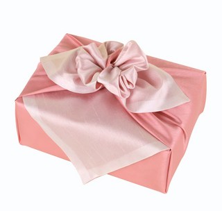 정담은보자기 실크 겹 보자기 90 x 90cm 예단 명절 답례품 선물포장, 1장, NO.207[인디핑크/백아이보리]